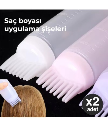 Saç Bakım ve Boya Şişesi 2'li