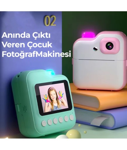 Anında Çıktı Veren Çocuk Fotoğraf Makinesi