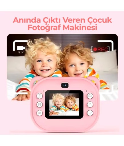 Baskılı Çocuk Fotoğraf Makinesi