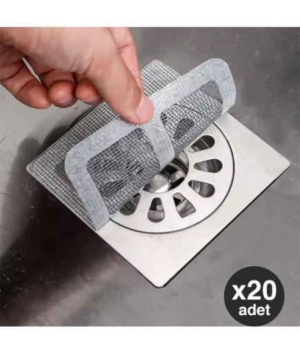 Lavabo Gideri Filtresi Kare 20'li